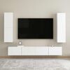 vidaXL Mobile Porta TV Bianco 30,5x30x110 cm in Legno Multistrato