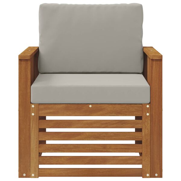 vidaXL Set di divani da esterno Legno di Acacia Massello e Poliestere