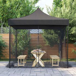 vidaXL Zanzariera per gazebo Rettangolare 220 mesh Nero Poliestere