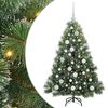 vidaXL Albero di Natale artificiale con 150 LED Verde 120 cm PE e PVC