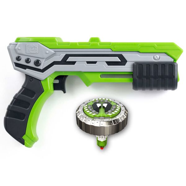 Silverlit Blaster Single Shot con Trottola Mad Thunder Verde