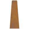 vidaXL Focolare Marrone 50 x 35 x 100 cm acciaio corten