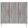 vidaXL Credenza Grigio Sonoma 90x34x80 cm in Legno Multistrato