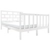 vidaXL Giroletto Bianco Legno Massello di Pino 120x190cm Small Double