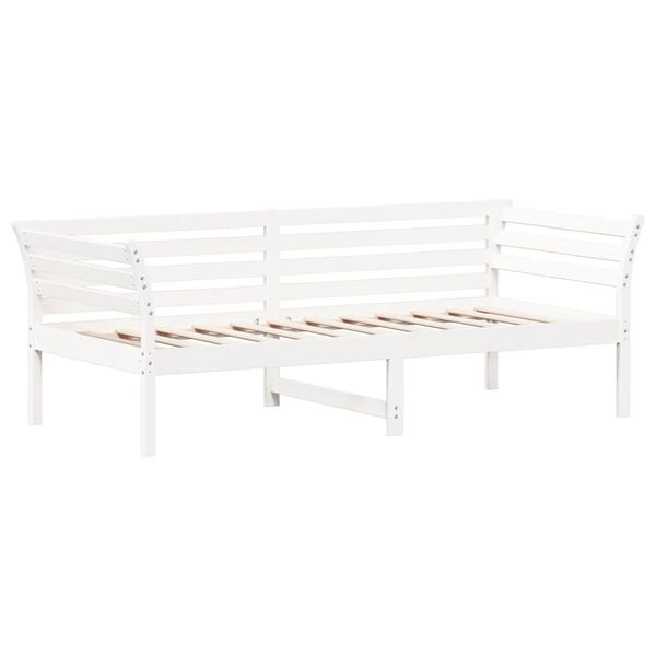 vidaXL Dormeuse senza Materasso Bianca 90x200 cm Legno Massello Pino