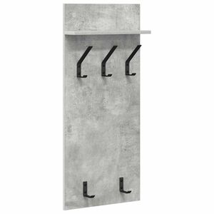 vidaXL Appendiabiti a muro Grigio cemento 40 x 10 x 90 cm