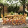 vidaXL Sedia da Giardino 8 pcs Marrone 36 x 46 x 86cm