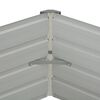 vidaXL Letto di Coltura Rialzato Marrone 129x129x45cm Acciaio Zincato