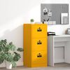 vidaXL Armadio per File Geometrico Giallo senape 45,5 x 42 x 106,5 cm