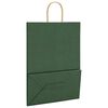 vidaXL Sacchetti di Carta 50 pz con Manici Verdi 32x17x44 cm
