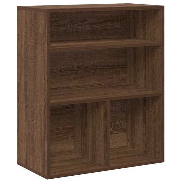 vidaXL Libreria Rovere Marrone 60x30x71,5 cm in Legno Multistrato