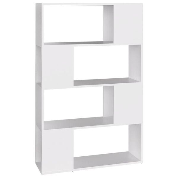 vidaXL Libreria/Divisorio Bianco 80x24x124,5 cm in Truciolato