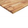 vidaXL Piano Tavolo Rettangolare 120x60x4cm Legno Massello di Acacia