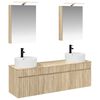 vidaXL Set di Armadi da Bagno 5 pz Rovere Sonoma Legno ingegnerizzato