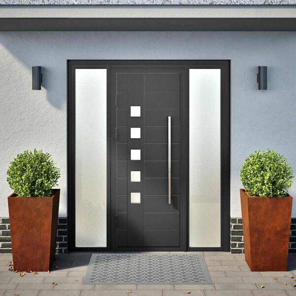 vidaXL Fioriere da Giardino 2 pz 45x45x75 cm in Acciaio Corten