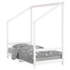 vidaXL Giroletto per Bambini Bianco 80x160cm in Legno Massello di Pino