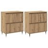 vidaXL Armadio 2 pcs Rovere artigianale 60 x 35 x 70 cm