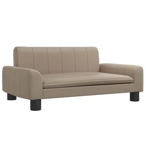 vidaXL Lettino per Cani Cappuccino 70x45x30 cm in Similpelle