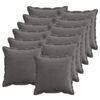 vidaXL Federa 12 pz HOUTEN Grigio Scuro 45 x 45 cm corduroy