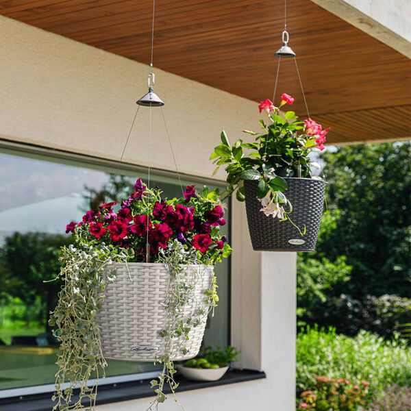 LECHUZA Fioriera Sospesa NIDO Cottage 35 ALL-IN-ONE Granito