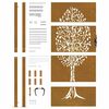 vidaXL Cancello da giardino 100x175 cm in acciaio Corten con design ad albero