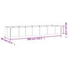 vidaXL Fioriera Rialzata da Giardino 280x80x40 cm in Acciaio Corten