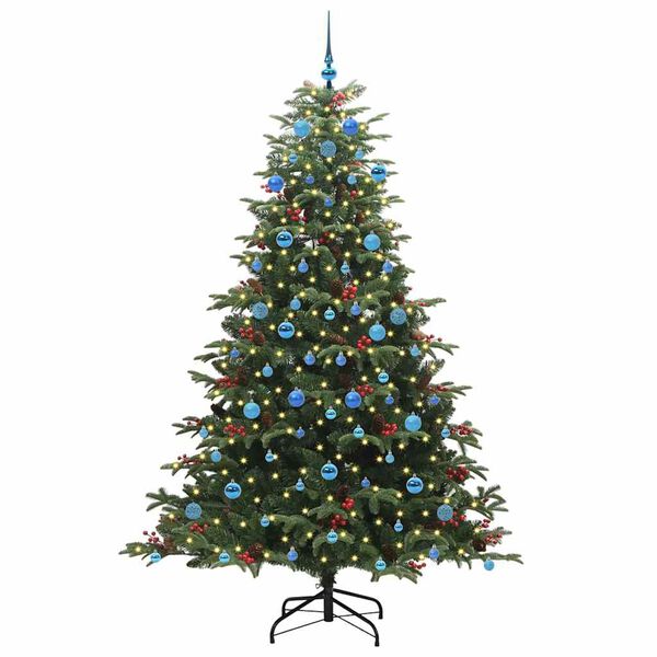 vidaXL Albero di Natale artificiale con 300 LED Verde 210 cm