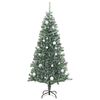 vidaXL Albero di Natale Artificiale con 300 LED Palline e Neve 210 cm