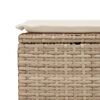 vidaXL Set Divano da Giardino 2 pz con Cuscini Beige Polyrattan Acacia