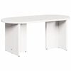 vidaXL Tavolino da salotto Bianco 80 x 39,5 x 35 cm