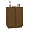 vidaXL Credenza ambra 60x35x80 cm in Legno Massello di Pino
