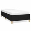 vidaXL Giroletto senza Materasso Nero 90x190 cm in Tessuto