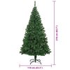 vidaXL Albero di Natale artificiale con 300 LED Verde 210 cm