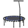 vidaXL Trampolino da Fitness con Manico e Tappetino di Sicurezza 102cm
