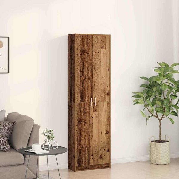 vidaXL Guardaroba Legno vecchio 55 x 25 x 189 cm Legno multistrato