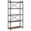 vidaXL Libreria 80 x 30 x 155 cm Legno ingegnerizzato Rovere fum&eacute;