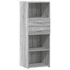 vidaXL Credenza Grigio Sonoma 45x42,5x124 cm in Legno Multistrato