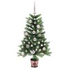 vidaXL Albero di Natale con 150 LED con supporto Verde 90 cm PE