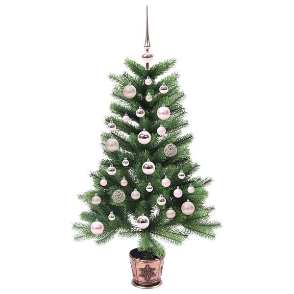 vidaXL Albero di Natale con 150 LED con supporto Verde 90 cm PE