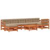 vidaXL Set Lounge da Giardino 8 pz Marrone Cerato
