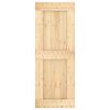 vidaXL Porta NARVIK Naturale 80 x 210 cm Legno di pino solido