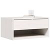 vidaXL Comodino 2 pcs Bianco 50 x 32,5 x 24 cm Legno di pino massello
