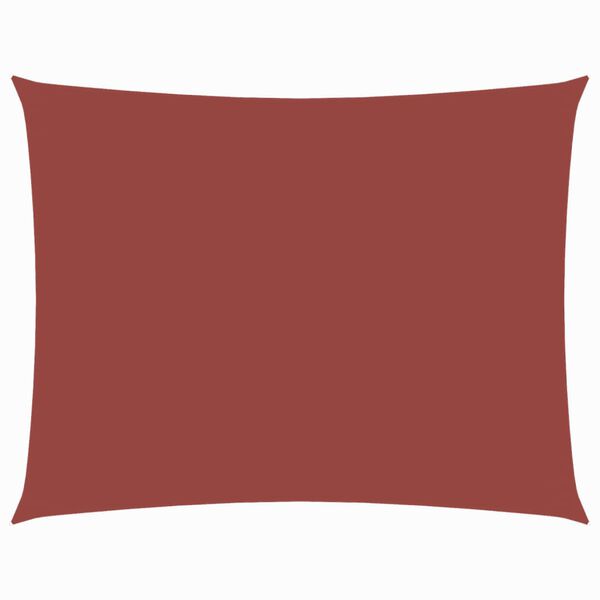 vidaXL Parasole a Vela Oxford Rettangolare 3x4,5 m Terracotta