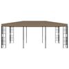 vidaXL Gazebo 6x3 m Grigio Talpa
