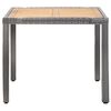 vidaXL Set da Pranzo da Giardino 5 pz con Cuscini in Polyrattan Grigio