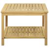 vidaXL Tavolo laterale Olio Naturale 60 x 60 x 45 cm