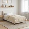 vidaXL Duvet Estivo Crema 140 x 200 cm Microfibra e Fleece Teddy