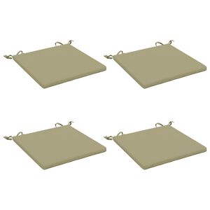 vidaXL Cuscini per Sedia in 4 Pezzi SOEST 4 pz 100% Poliestere