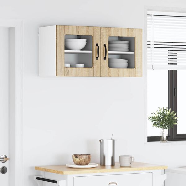 vidaXL Mobile da cucina con porta 2 pcs Rovere Sonoma 40 x 31 x 40 cm