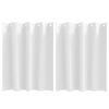 vidaXL Tende Blackout con Anelli 2 pz Bianco Puro 140 x 140 cm